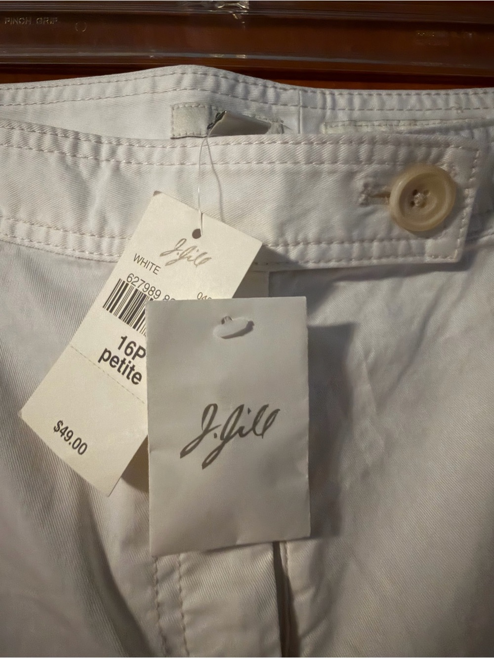 J. Jill White Petite Chino Pants